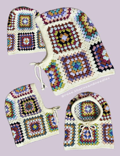 Granny Square Balaclava Crochet Pattern