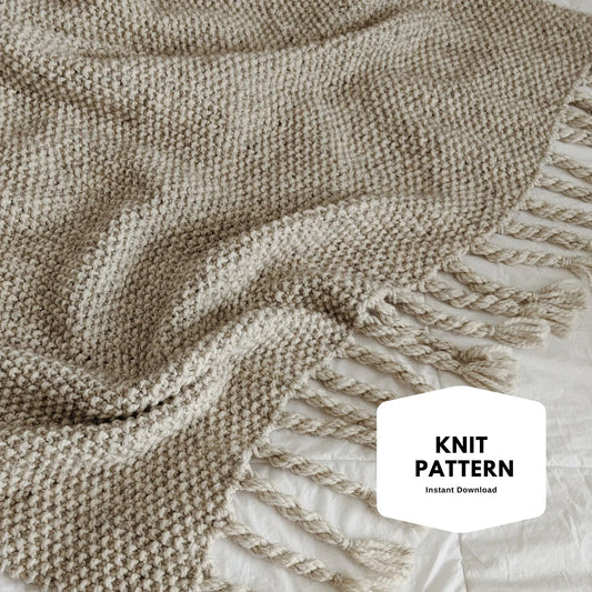 Arctic Throw Afghan Knitting Pattern