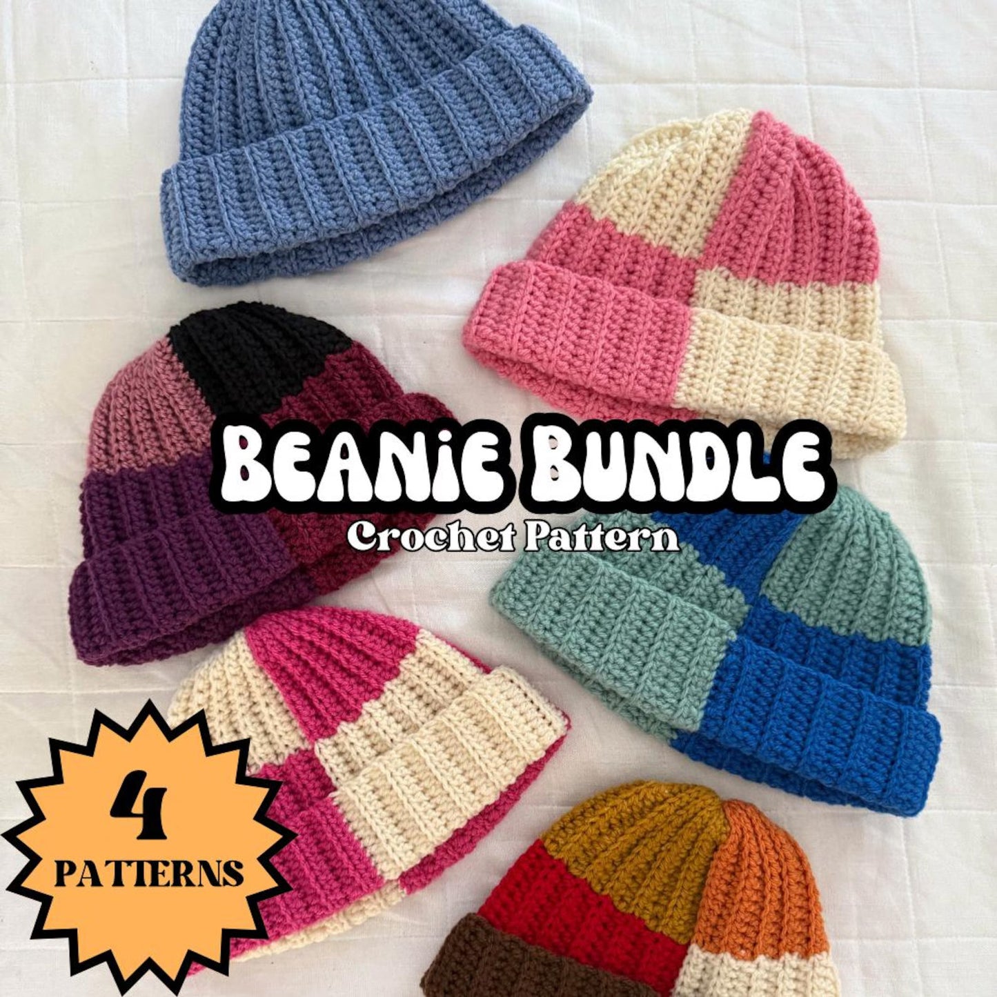 Patchwork Beanie Crochet Pattern