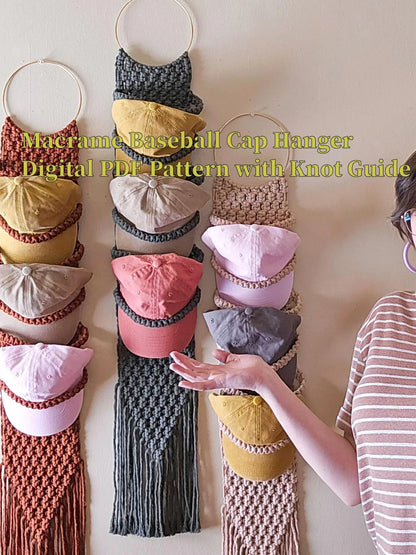 Macrame Baseball Cap Hanger Pattern