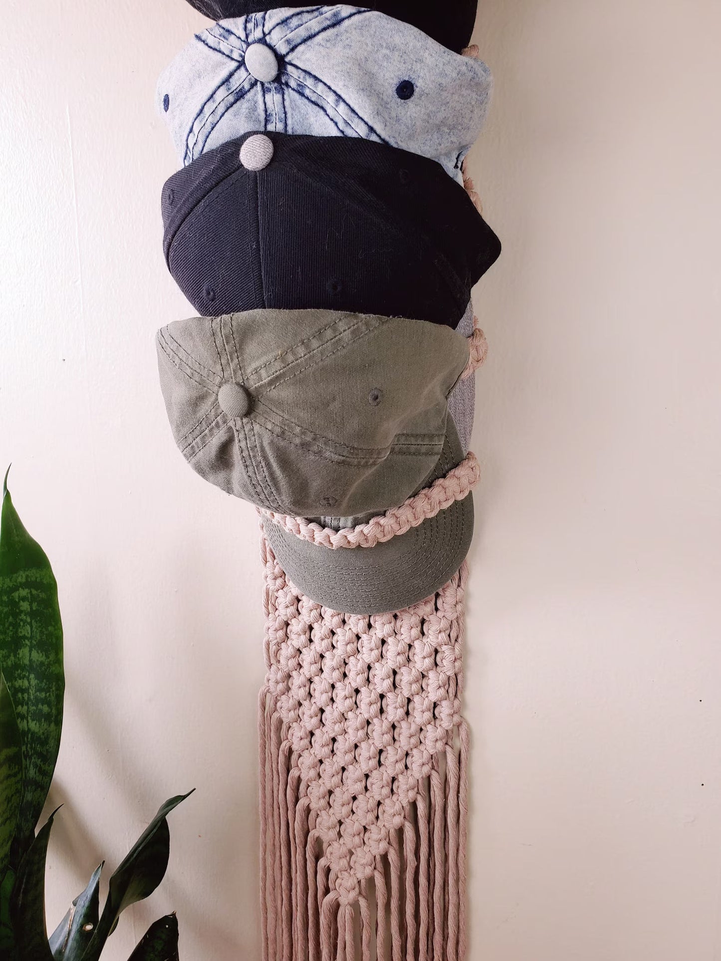 Macrame Baseball Cap Hanger Pattern