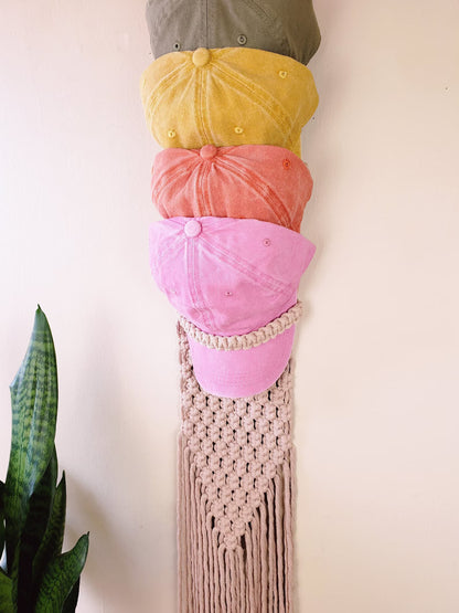 Macrame Baseball Cap Hanger Pattern