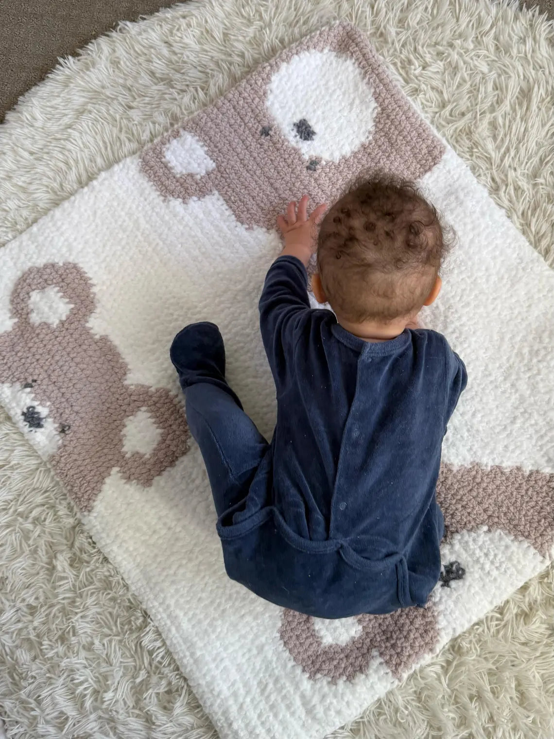 Baby Bear Blanket Crochet Pattern