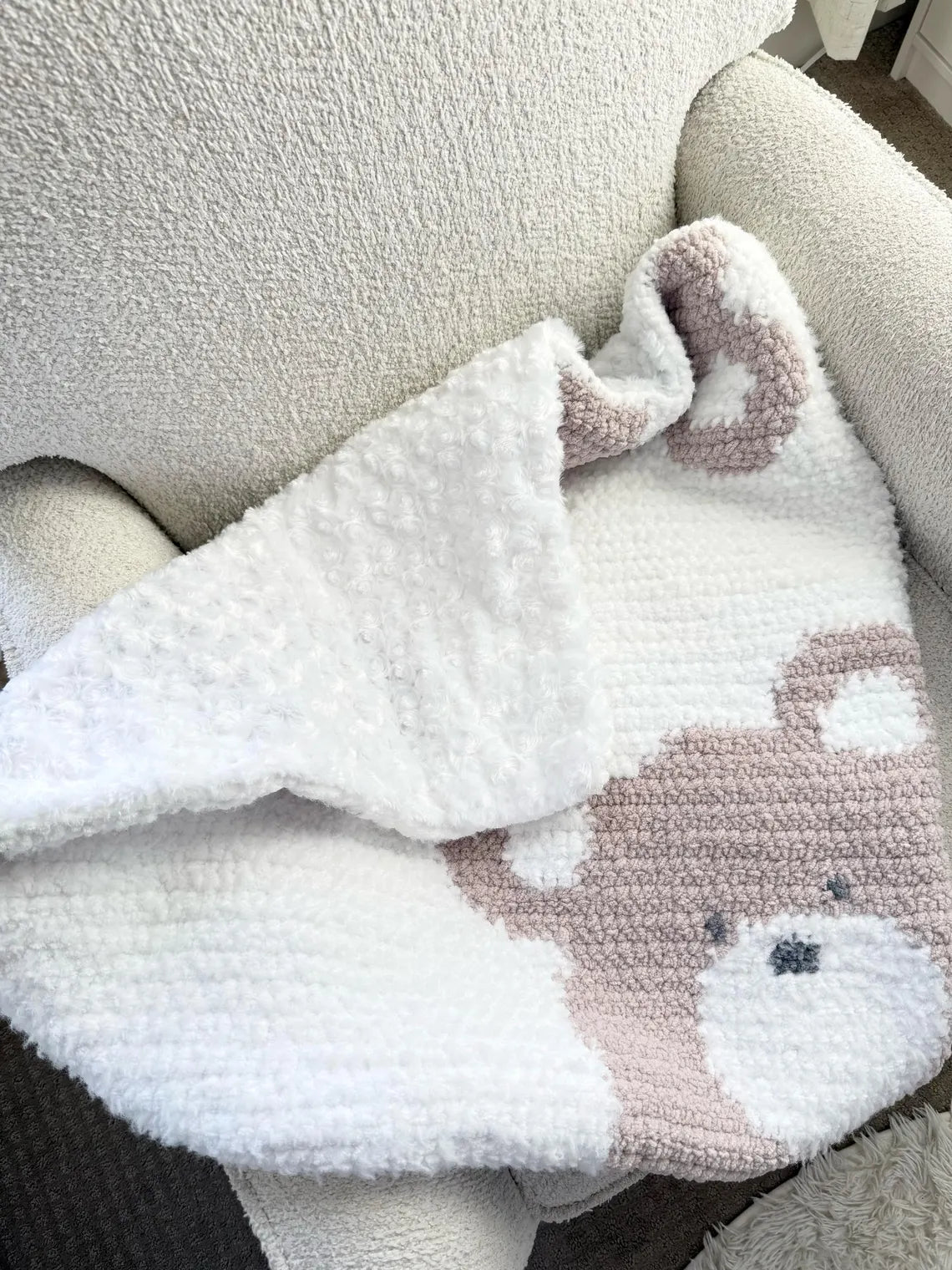 Baby Bear Blanket Crochet Pattern