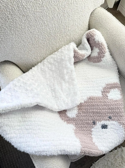 Baby Bear Blanket Crochet Pattern