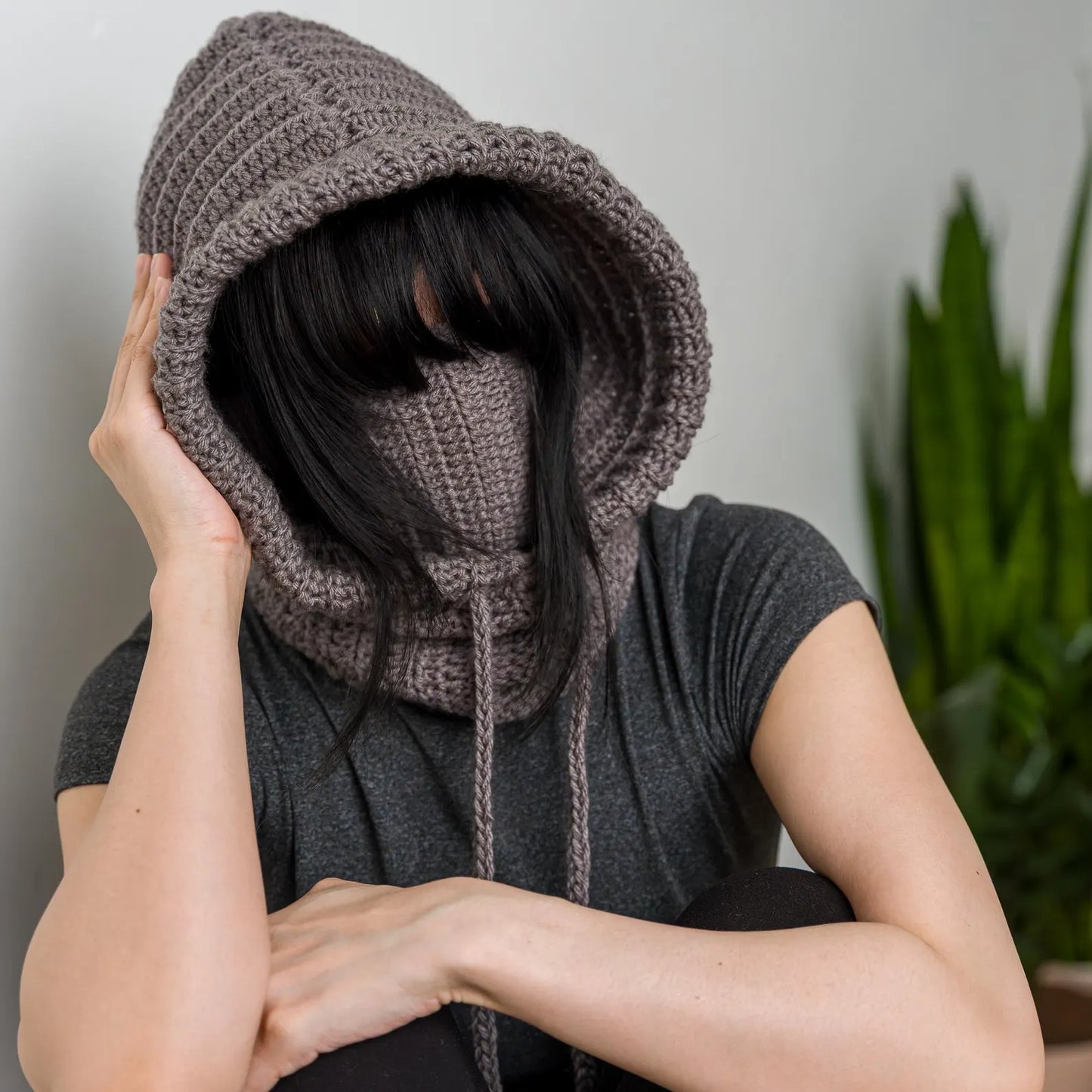 Hooded Balaclava Neck Warmer Crochet Pattern