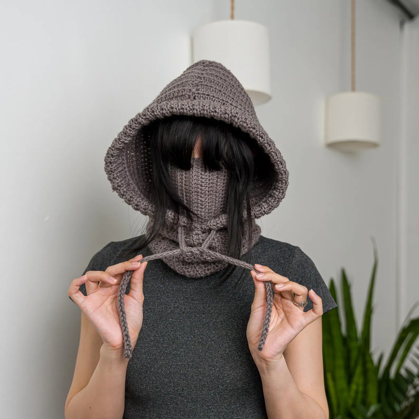 Hooded Balaclava Neck Warmer Crochet Pattern