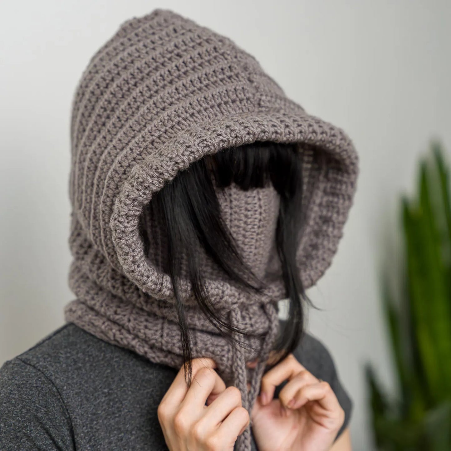 Hooded Balaclava Neck Warmer Crochet Pattern