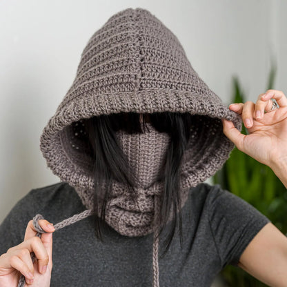 Hooded Balaclava Neck Warmer Crochet Pattern