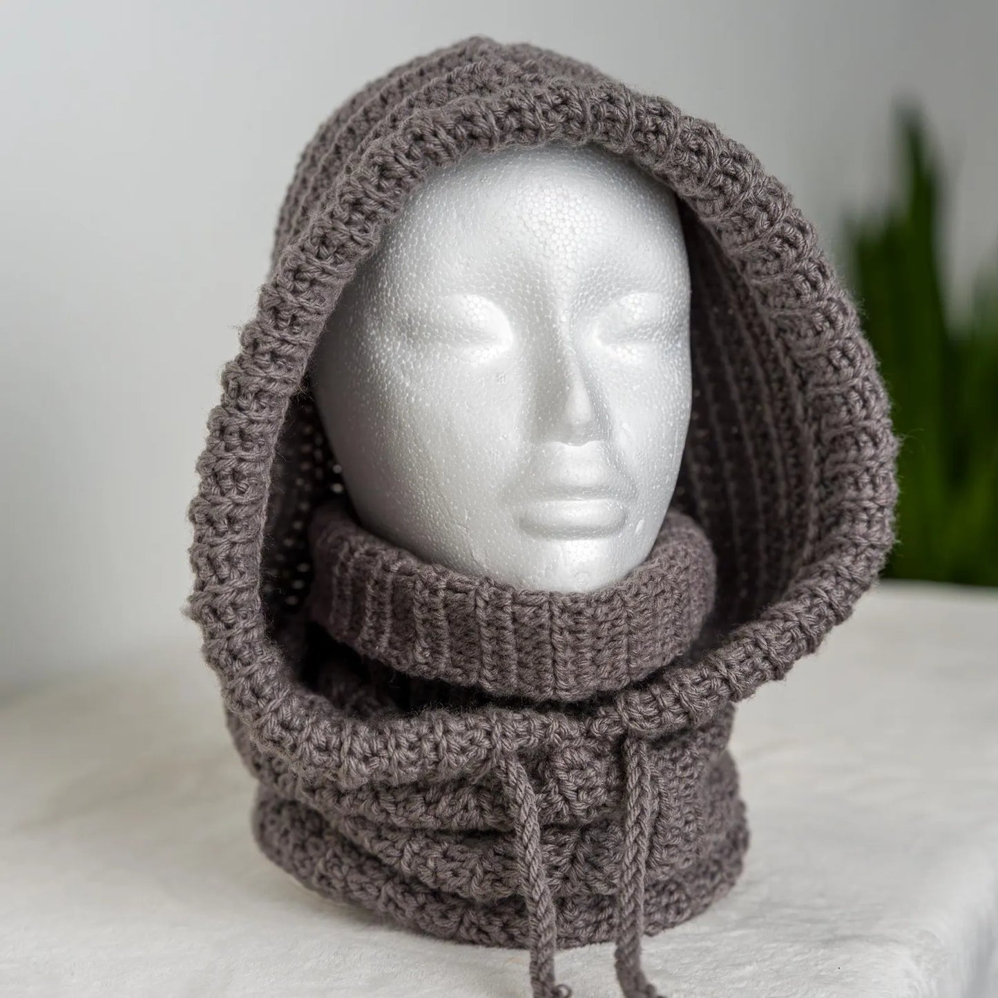Hooded Balaclava Neck Warmer Crochet Pattern