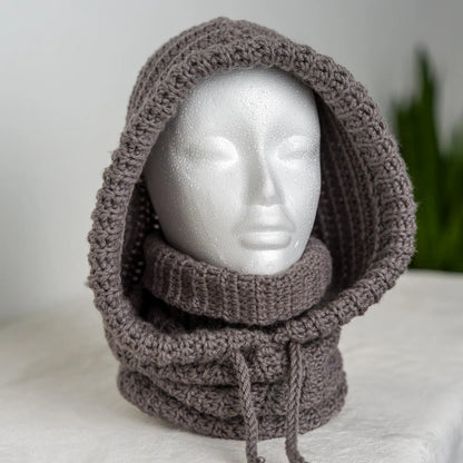 Hooded Balaclava Neck Warmer Crochet Pattern