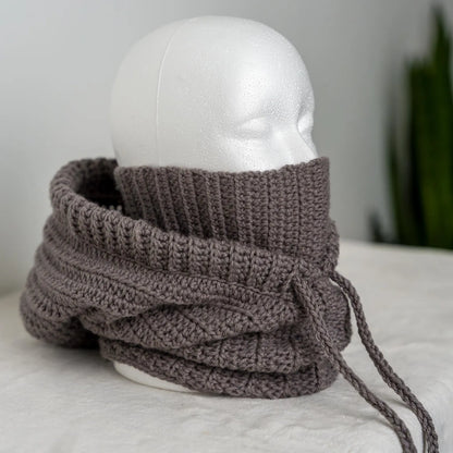Hooded Balaclava Neck Warmer Crochet Pattern