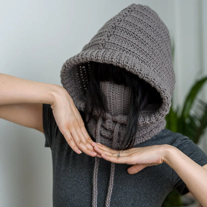 Hooded Balaclava Neck Warmer Crochet Pattern
