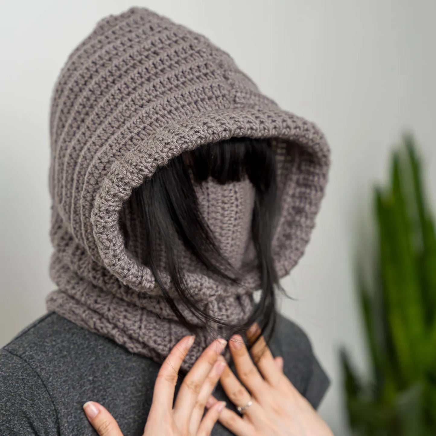 Hooded Balaclava Neck Warmer Crochet Pattern