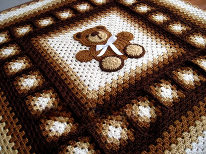 Beginner Crochet Blanket Teddy Bear