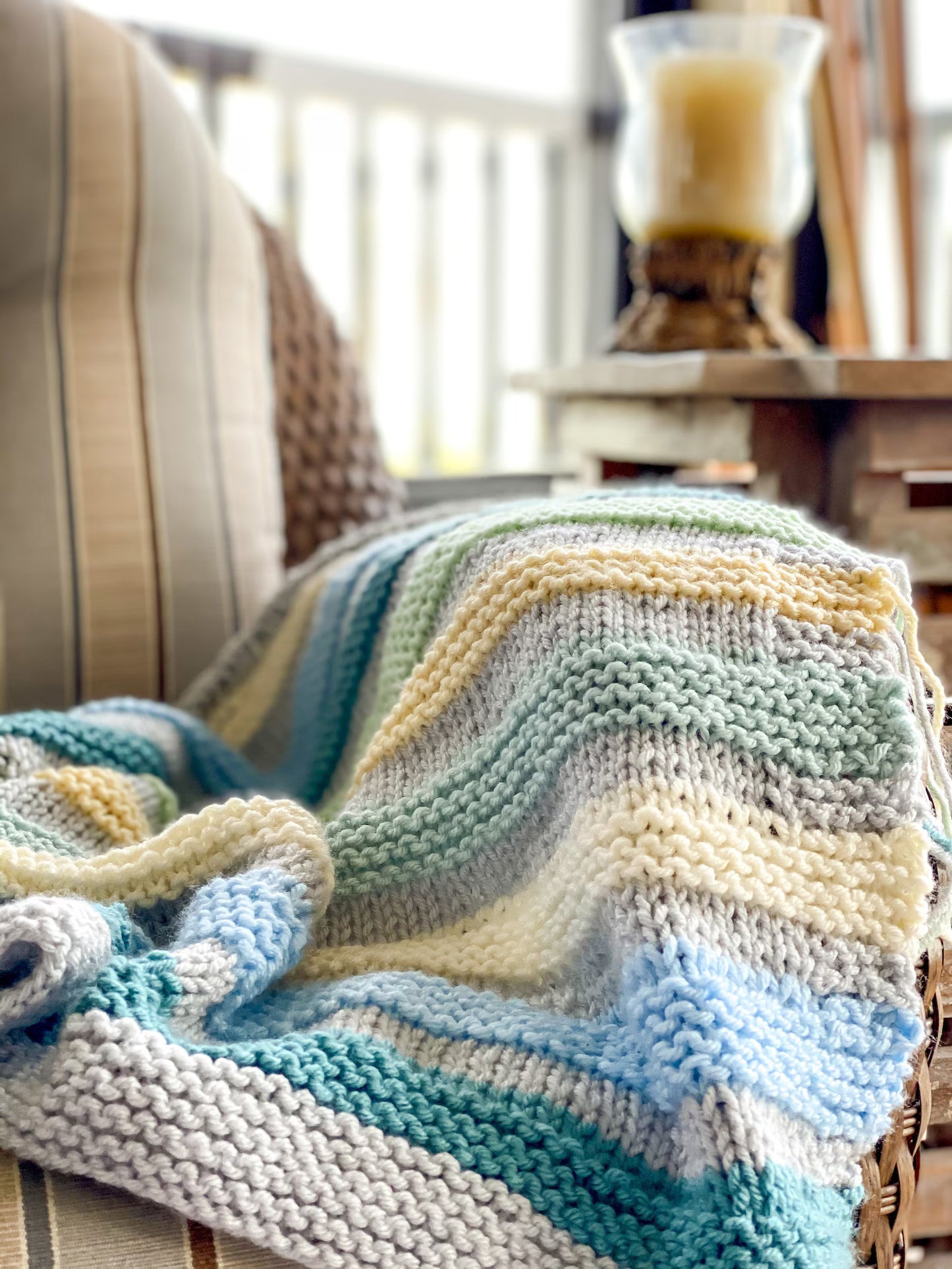 Biddeford Baby Blanket Knitting Pattern
