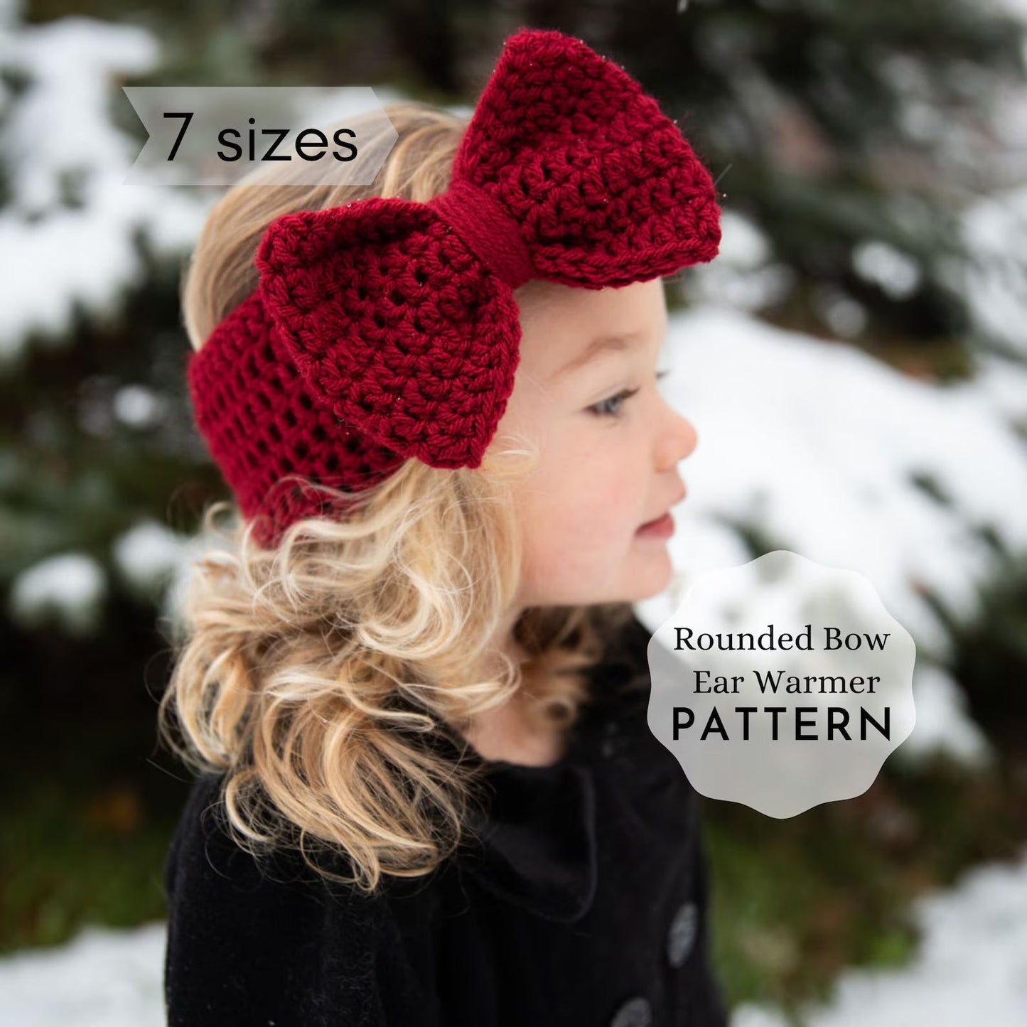 Bow Ear Warmer Crochet Pattern