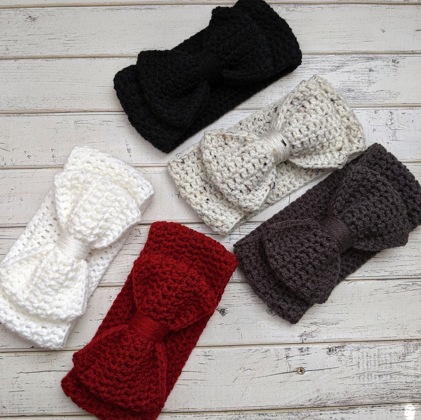 Bow Ear Warmer Crochet Pattern