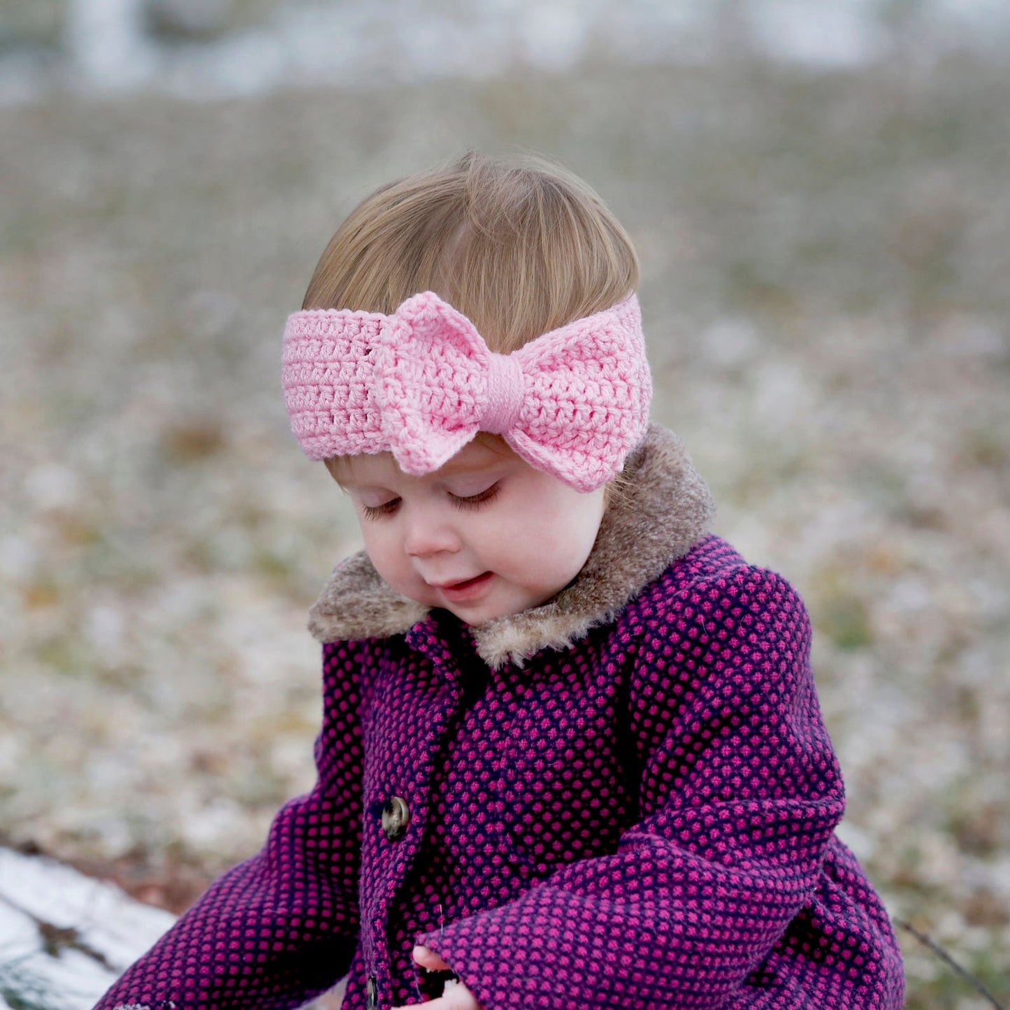 Bow Ear Warmer Crochet Pattern