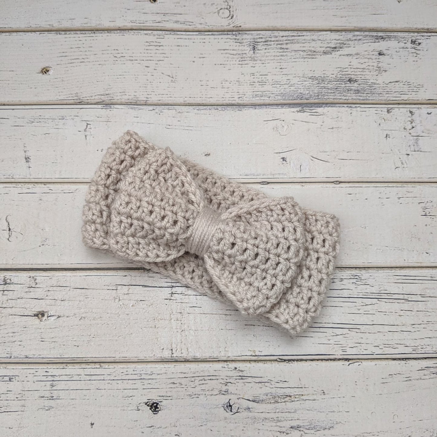 Bow Ear Warmer Crochet Pattern