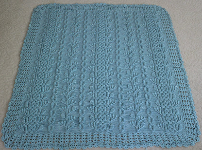 Braided Cable Blanket Crochet Pattern