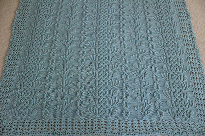 Braided Cable Blanket Crochet Pattern