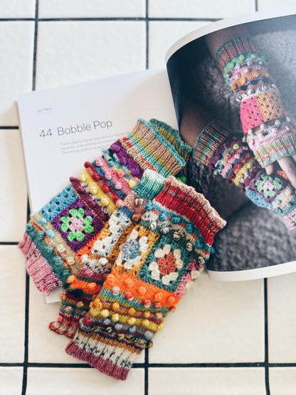 Bobble Pop Hand Warmers Knitting Pattern