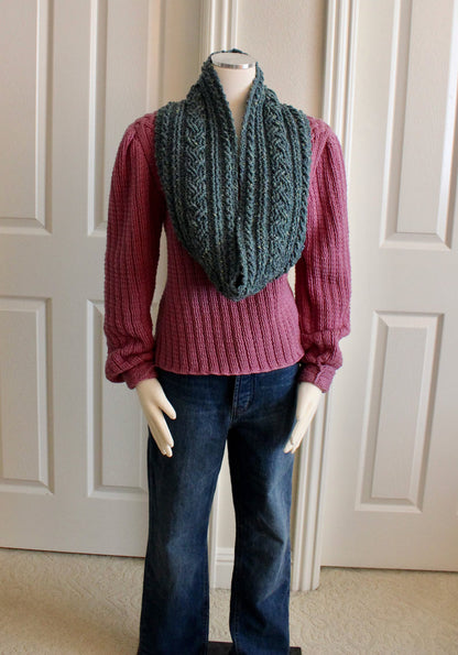 Bulky Celtic Cable Cowl Crochet Pattern