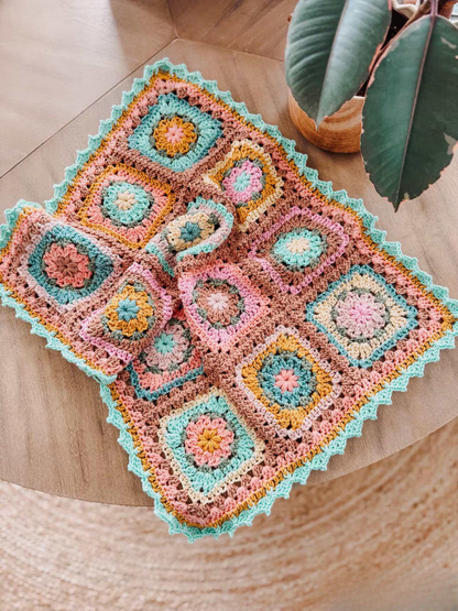 Chloe Granny Square Blanket Crochet Pattern