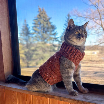 Cozy Cat Sweater Crochet Pattern