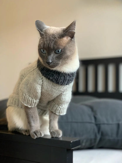 Cat or Small Dog Sweater Knitting Pattern