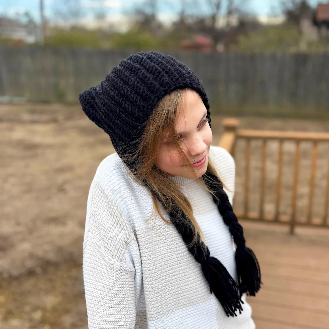Cat Ear Hat Crochet Pattern