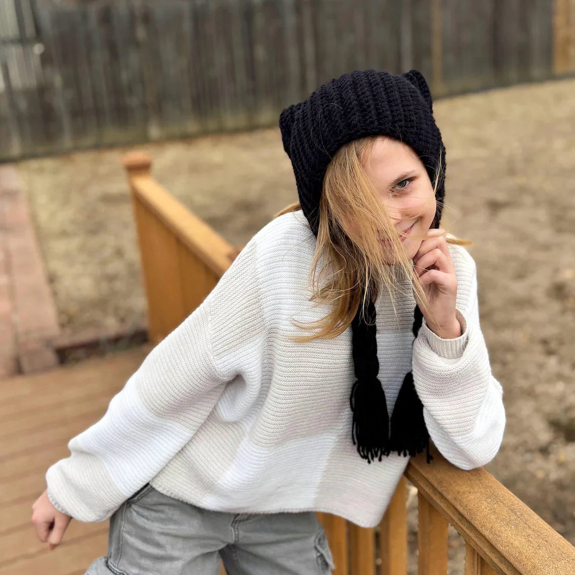 Cat Ear Hat Crochet Pattern