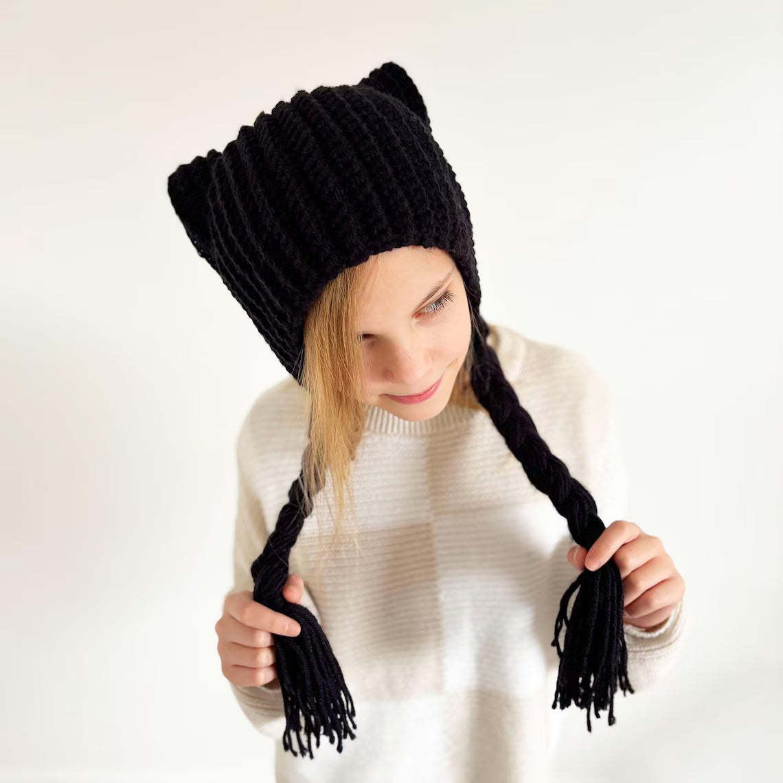 Cat Ear Hat Crochet Pattern