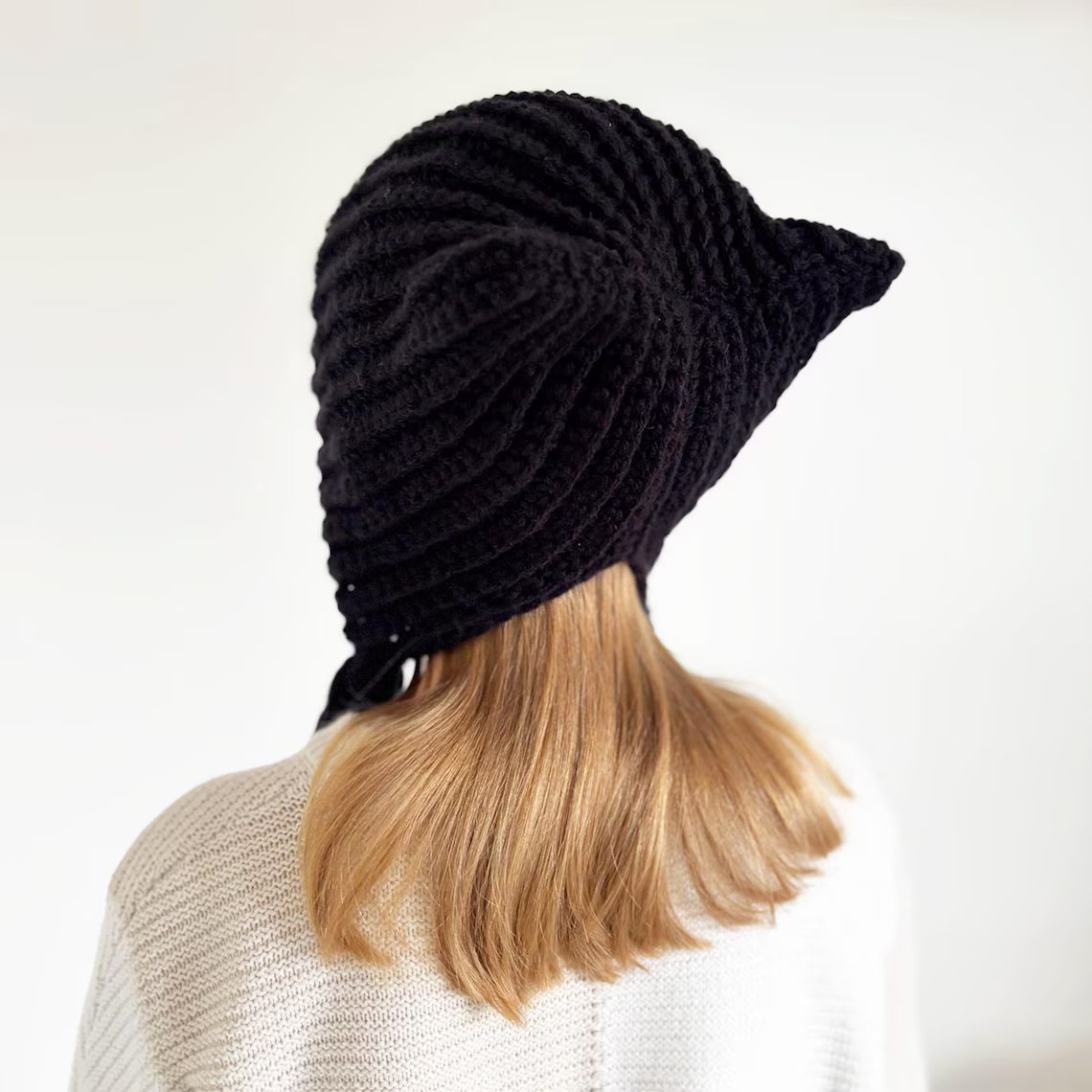 Cat Ear Hat Crochet Pattern