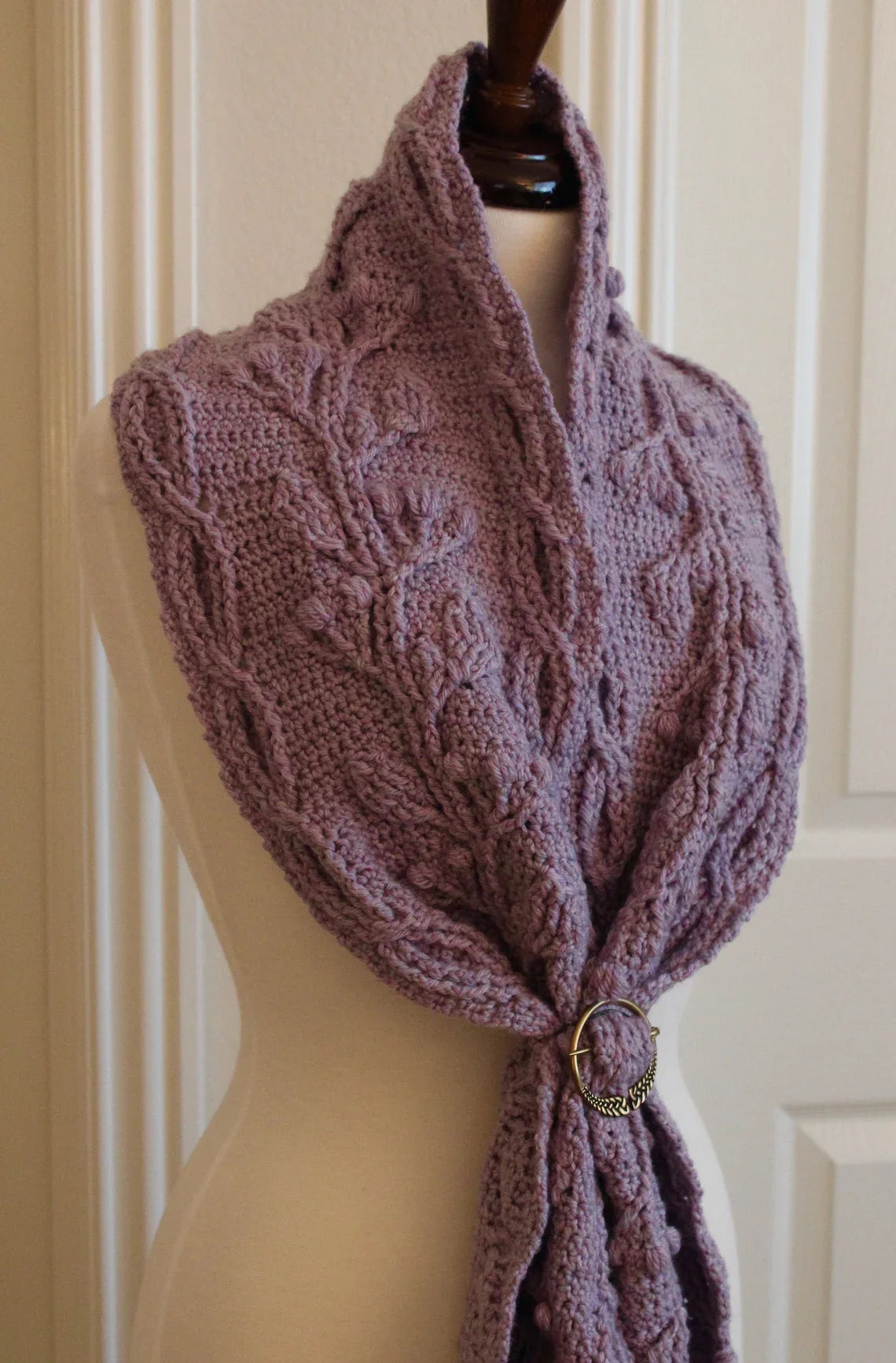 Celtic Garden Braided Cable Scarf Crochet Pattern
