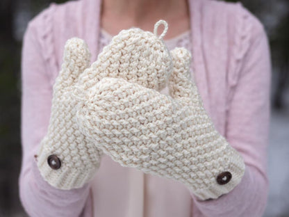 Convertible Mittens Crochet Pattern