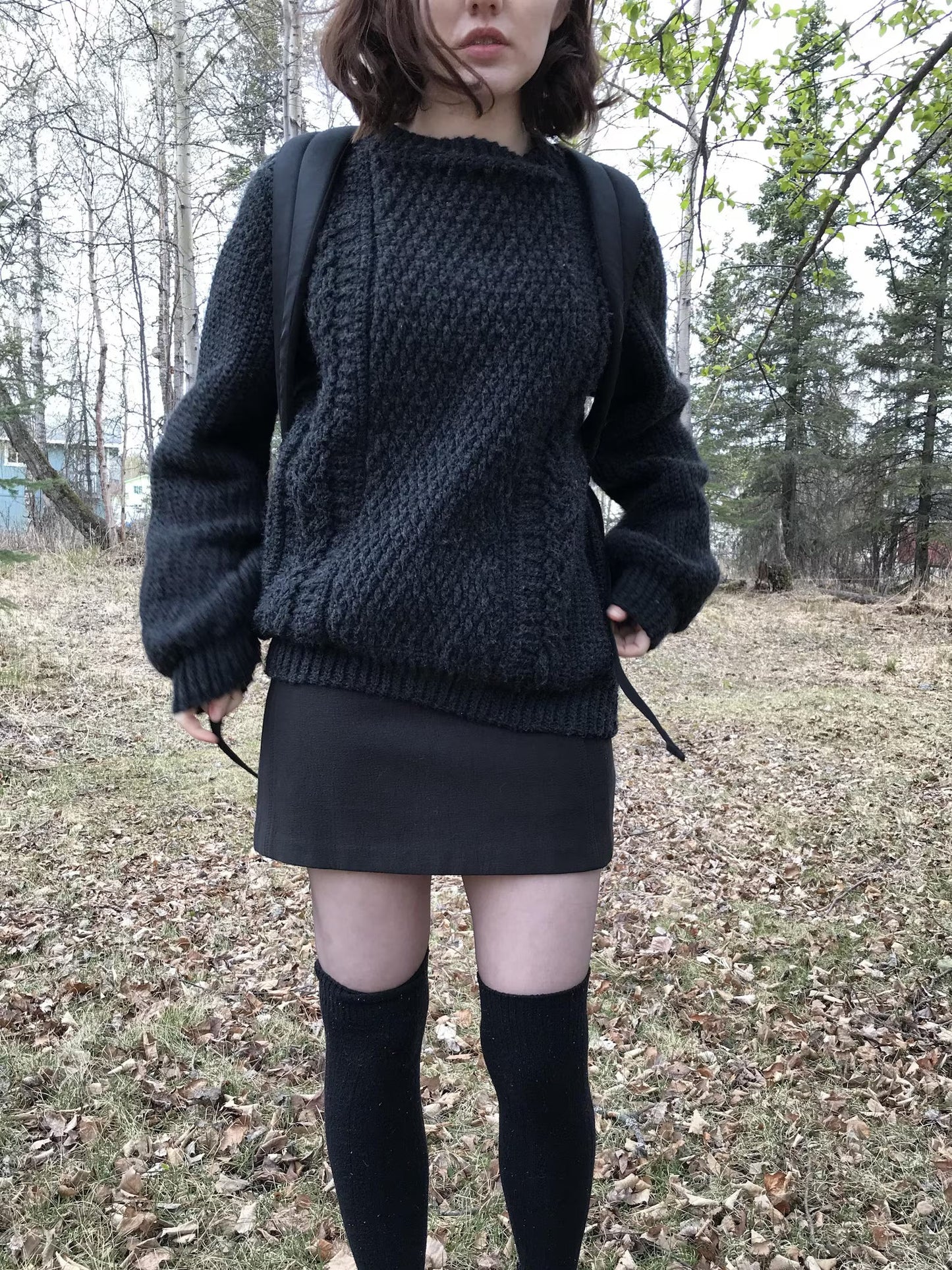 Oversized Cable Stitch Sweater Crochet Pattern