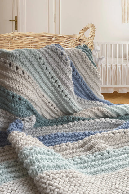 Cuddly Soft Baby Blanket Knitting Pattern