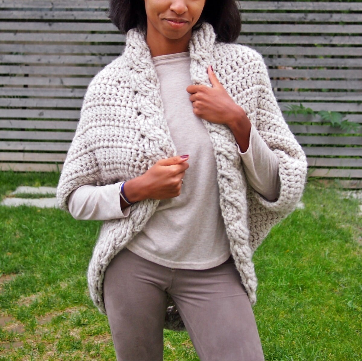 Cable Shrug Crochet Pattern