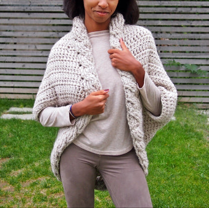 Cable Shrug Crochet Pattern