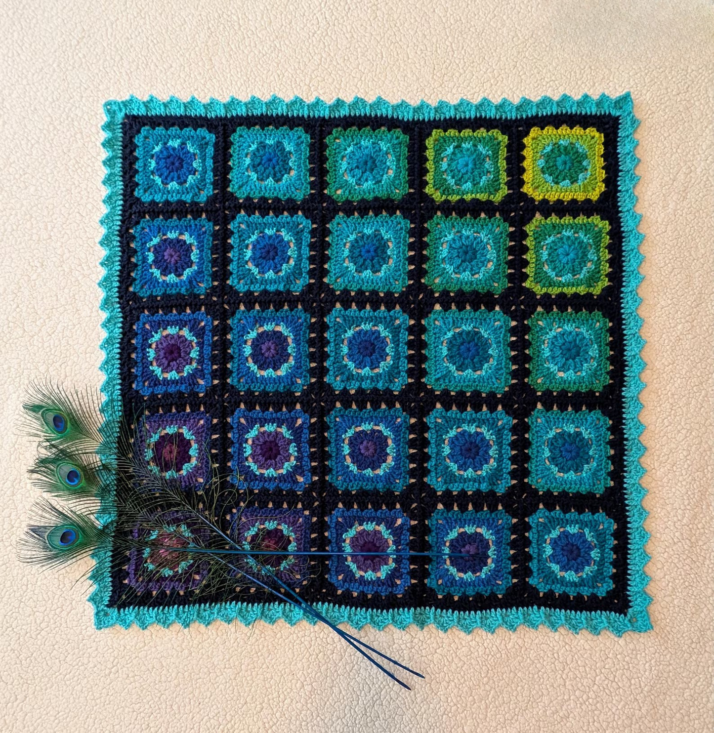 Chloe Granny Square Blanket Crochet Pattern
