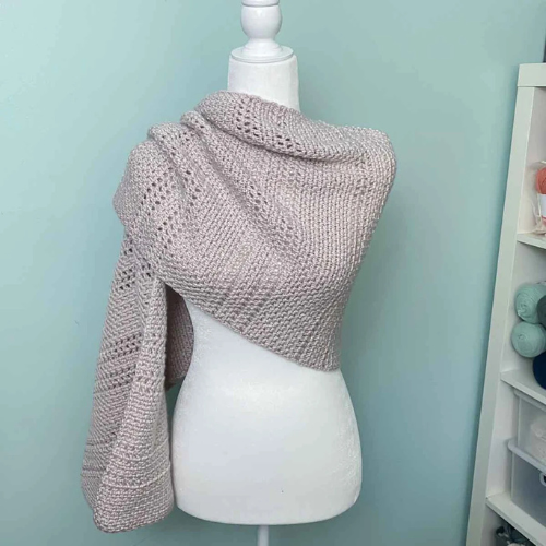 Cedar Arches Rectangular Shawl Crochet pattern