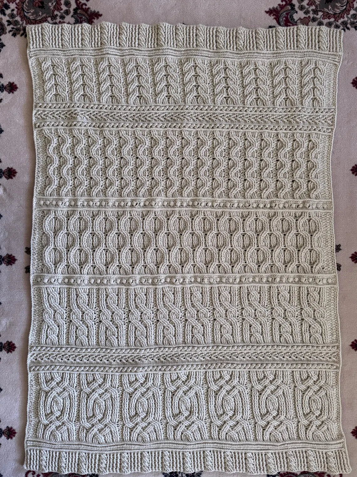 Celtic Sampler Throw Crochet Pattern