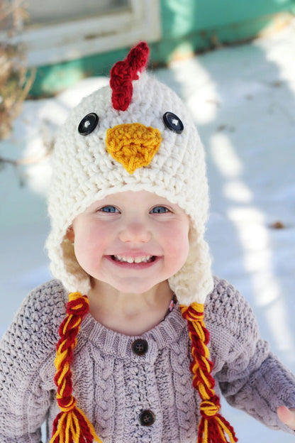 Chicken Hat Crochet Pattern