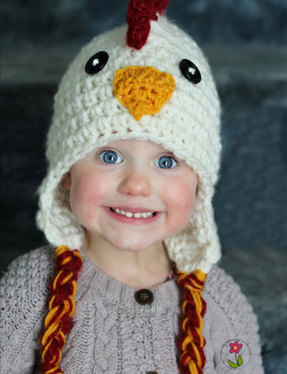 Chicken Hat Crochet Pattern