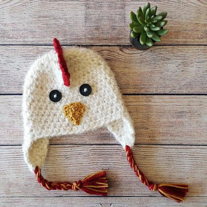 Chicken Hat Crochet Pattern