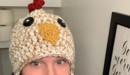Chicken Hat Crochet Pattern