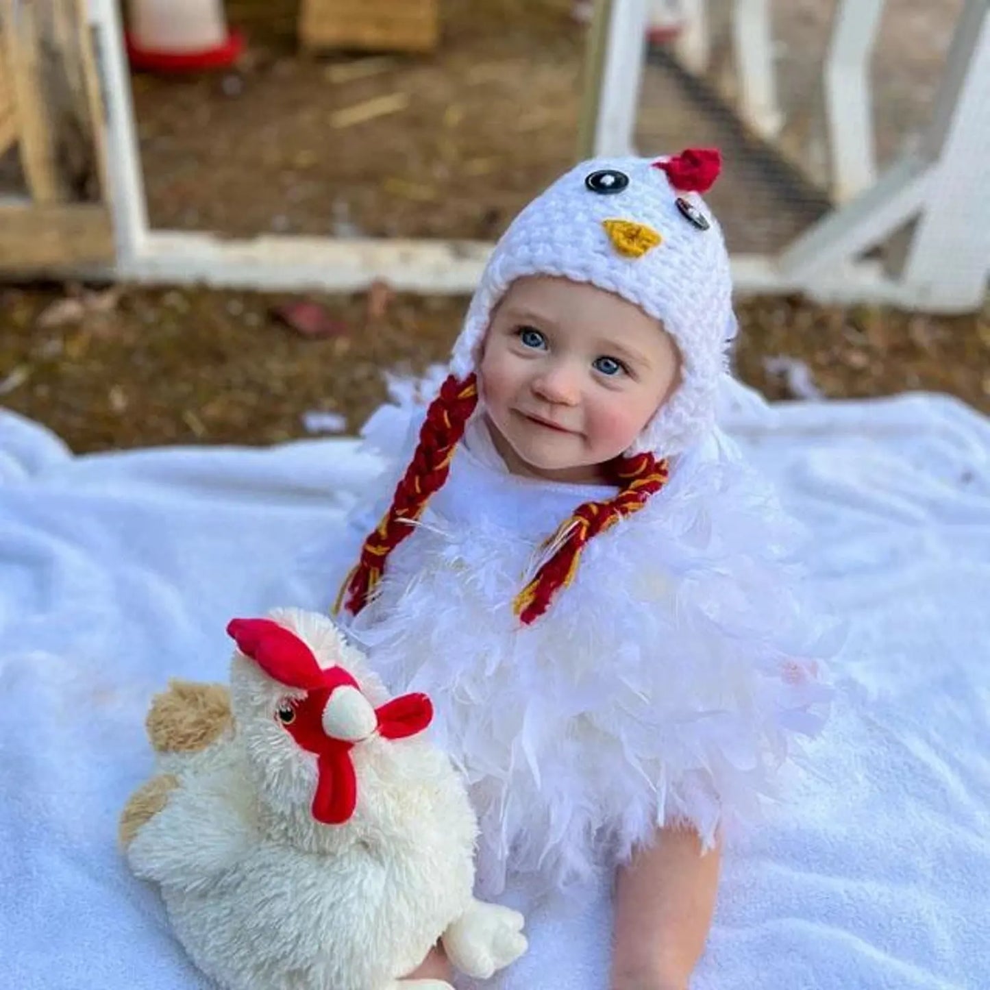 Chicken Hat Crochet Pattern