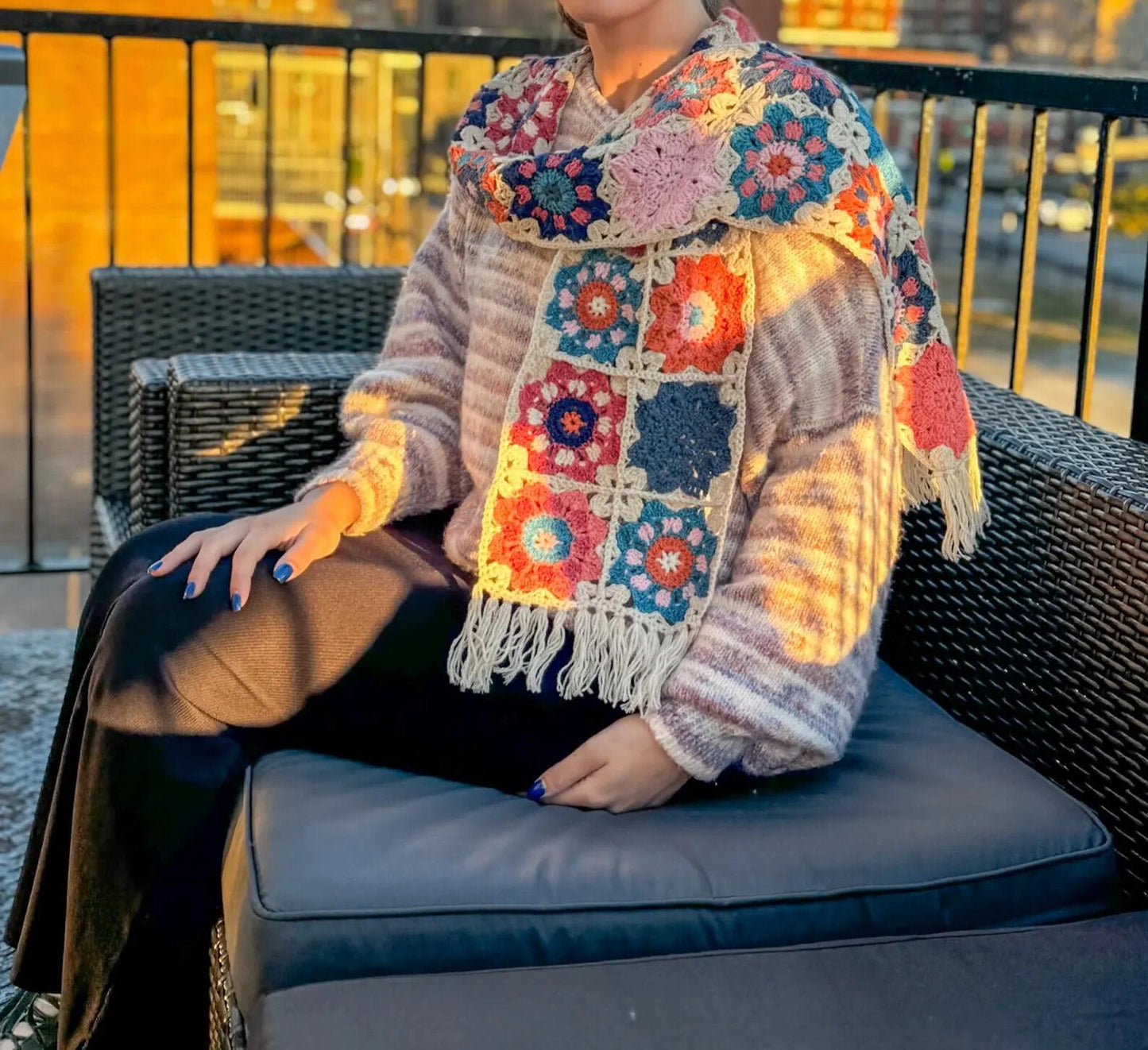 Textured Chic Scarf Crochet Pattern